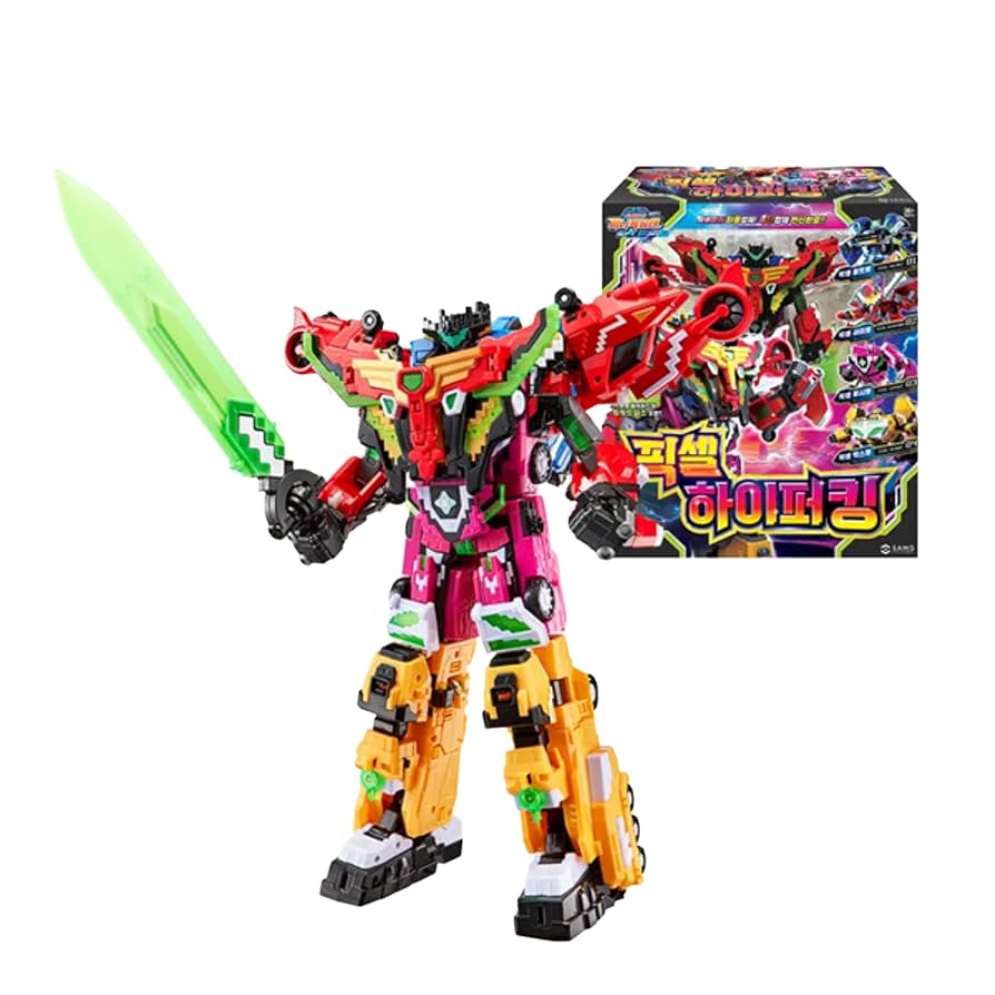 Amazon | ミニ特攻隊 ピクセル ハイパーキング 4段合体 11モード